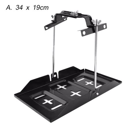 car storage battery metal mount holder stabilizer bracket accessories|THEPRO Battery Hold Down Tray Kit, Corrosion.